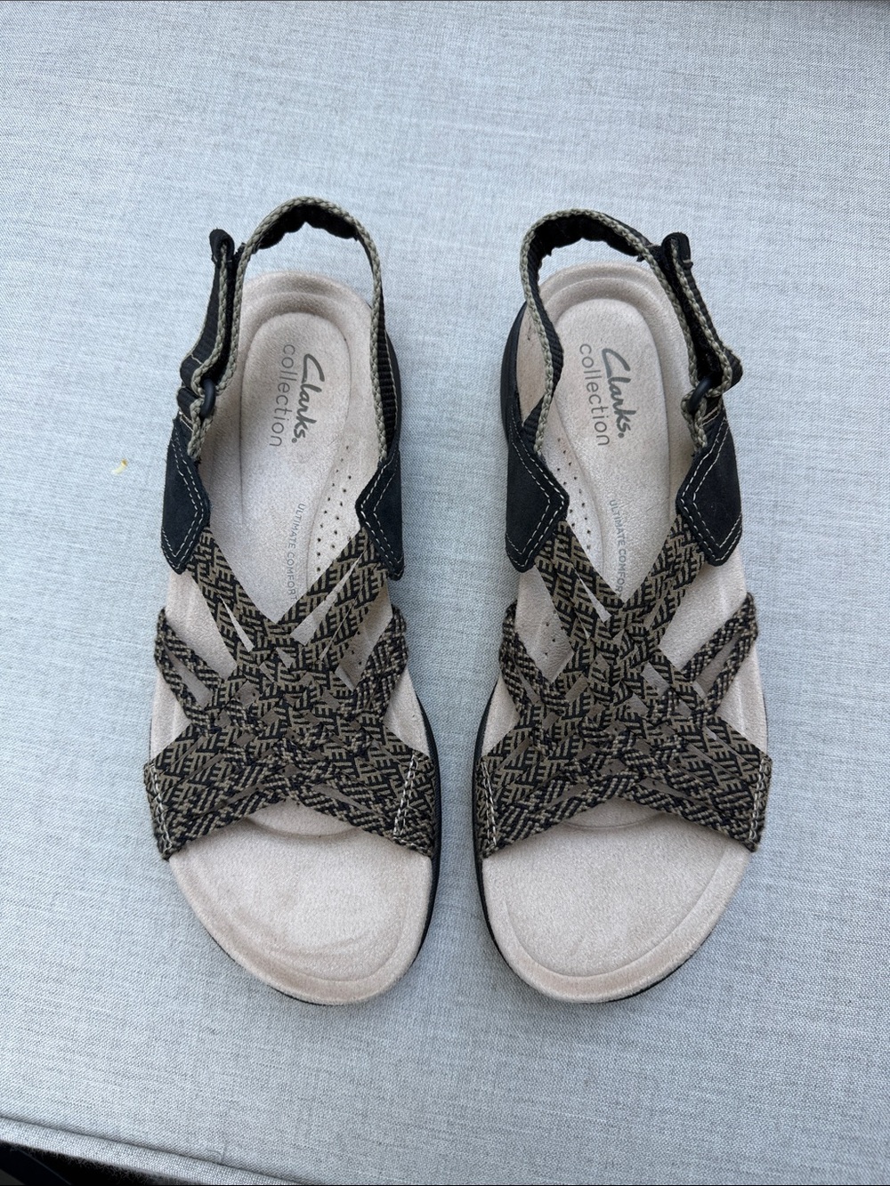 Women’s Clarks Amanda Ease Sandals New Size 7 - Picture 3 of 4